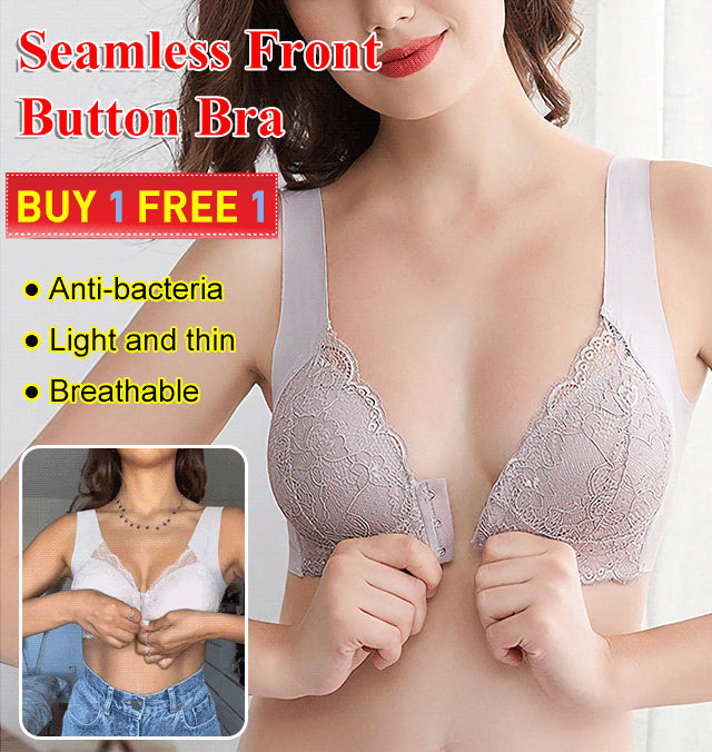 【M-5XL】Sutien mare din dantelă cu închidere frontală fără armătură 