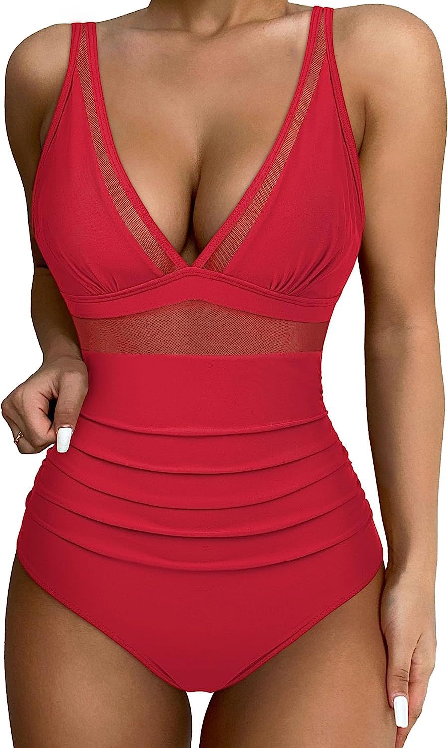 ❤️👙❤️【S-2XL】Novi jednobojni ženski jednodijelni bikini kupaći kostim za ljeto 2025., prozračan, udoban i brzosušeći