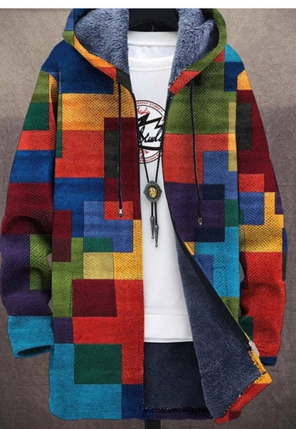 ✨🎉【S-4XL】Muška ležerna topla jesensko-zimska jakna od debele vune i baršuna za veće veličine