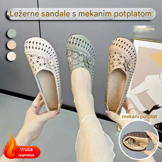🔥🌸🥿【35-40】Ženske cipele, mekane neklizajuće cipele od kravlje kože