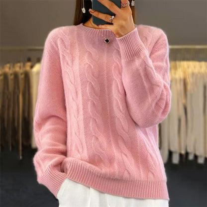 【S-3XL】🤩Nové podzimní a zimní retro pletené svetry s kulatým výstřihem, módní svetry 