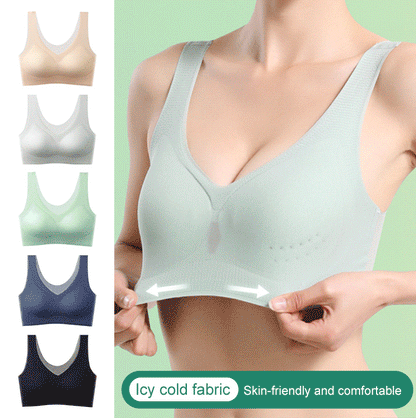 😍【Pack de 3】Sujetador sin aros para mujer, cómodo y transpirable ❤️【40-120kg】