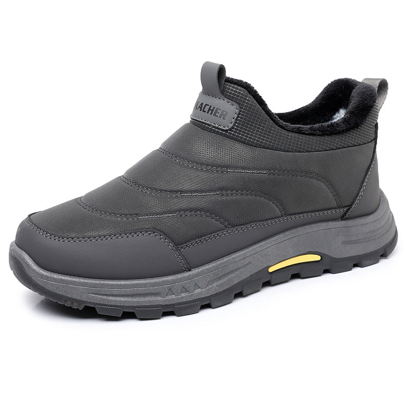 【39-44】Nuevas botas de invierno para hombre, de algodón cálido, forradas con vellón y engrosadas.