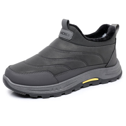 【39-44】Nuevas botas de invierno para hombre, de algodón cálido, forradas con vellón y engrosadas.