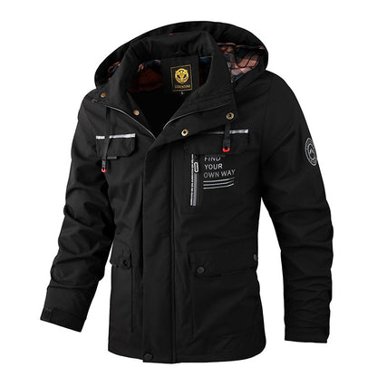 🔥 【M-4XL】 Jachetă caldă, rezistentă la vânt și impermeabilă pentru bărbați, toamna și iarna 2024 - 3893829 