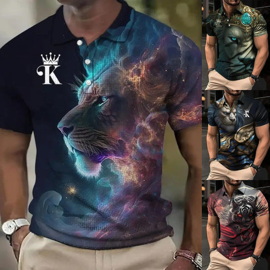 🔥【S-6XL】Treu cu imprimeu animal 3D pentru bărbați