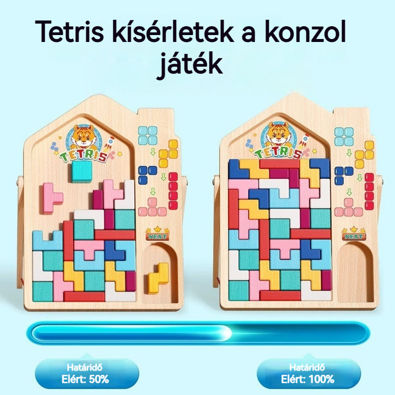 👶🌈🧩Vásárolj 1-et, kapsz 1-t ingyen【2 tétel】🔥Tetris kirakós blokkok, oktató játékok babák agytornázásához, megvilágosodott gondolkodáshoz