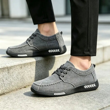 【39-45】Męskie buty z miękkiej płótna do noszenia w czasie wolnym