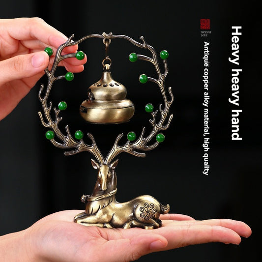 Magiczna Kadzielnica z Aromaterapią - Dekoracja, która Przynosi Szczęście i Spokój do Twojego Domu 🦌✨--3877993