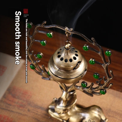 Magiczna Kadzielnica z Aromaterapią - Dekoracja, która Przynosi Szczęście i Spokój do Twojego Domu 🦌✨--3877993