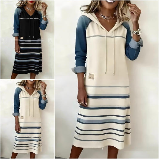 🔥【Kupte 1 a dostanete 1 zdarma】【S-3XL】2025 Žhavé nové džínové barevné blokové mikiny s kapucí