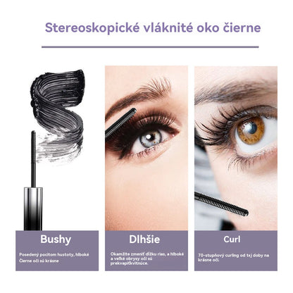 【2 kusy】Vodeodolná 3D maskara, čierna a hnedá
