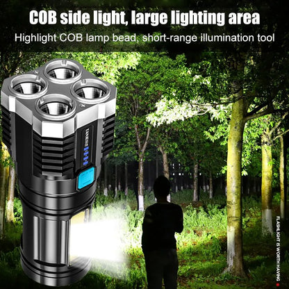 🔥🔥Snažna rasvjeta Four Lights USB punjiva svjetiljka