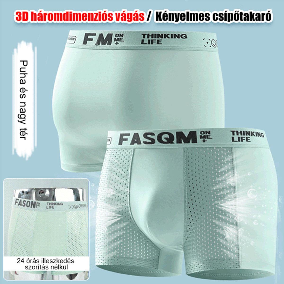 ⏰⏰50% de descuento【6 piezas 32 euros】 Calzoncillos bóxer de malla transpirable de seda helada para hombre