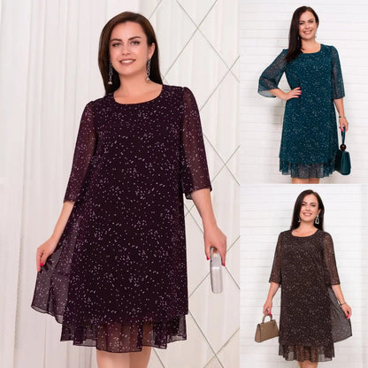 【S-3XL】❤️Rochie nouă din plasă cu dantelă florală pentru primăvară 2025. 3919717 