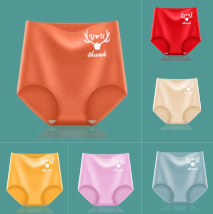 💖 Posljednji dan – 50 % popusta 【Kupi 6, dobiješ 6 gratis】Ženske gaćice od 100% pamuka, visoki struk, oblikuju trbuh, grafen antibakterijski, potpuno pamučne, kratke hlače, plus size, trokutasti model ✨️ (45-95 kg)