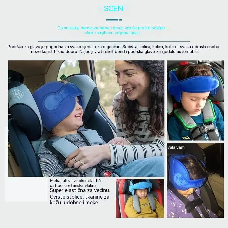 🚗  😴 Naslon za glavu za spavanje u automobilu: Podesiv, mekan i pruža dobru potporu, sprječava pad glave, omogućujući vam udobno drijemanje tijekom putovanja. 🛌