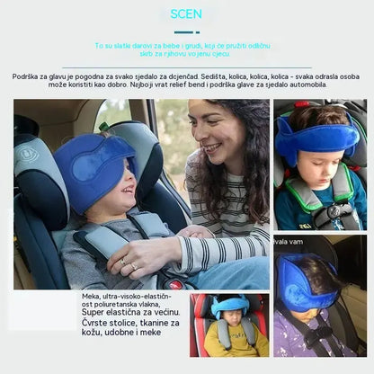 🚗  😴 Naslon za glavu za spavanje u automobilu: Podesiv, mekan i pruža dobru potporu, sprječava pad glave, omogućujući vam udobno drijemanje tijekom putovanja. 🛌