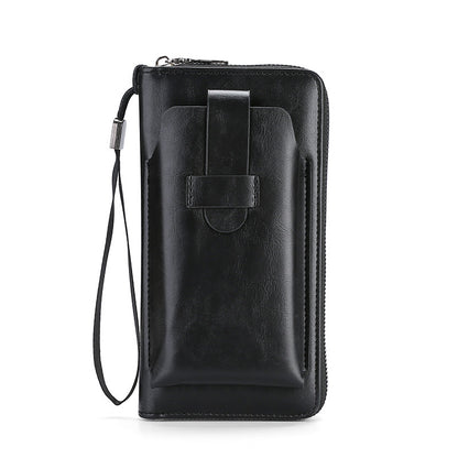 💼【Lucrat manual】Portofel bàrbătesc multifuncțional din piele naturală, lucrat manual – Stil nou &amp; elegant 