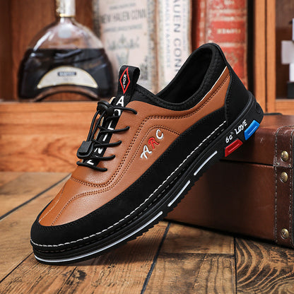 💯🔥【39–48】【Koupíš 1, dostaneš 1 zdarma】Pánské kožené casual business boty – voděodolné, odolné proti skvrnám, s měkkou podrážkou pro pohodlné nošení