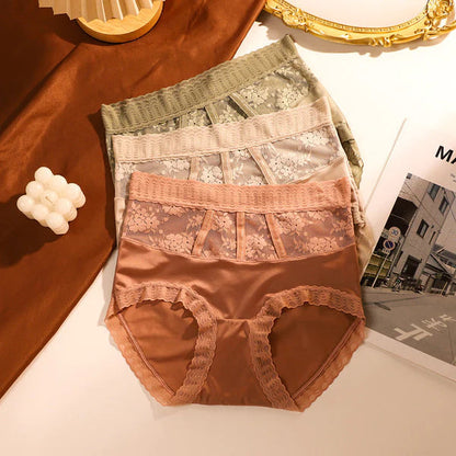 💖【1 set od 6 komada】💖（45-85KG）Prozračne gaćice visokog struka od ledene svile za kontrolu trbuščića