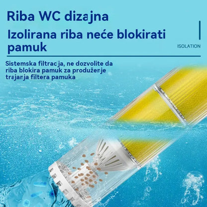 🐟Sustav za cirkulaciju vode u akvariju s 3-u-1 filterom, tihi rad.