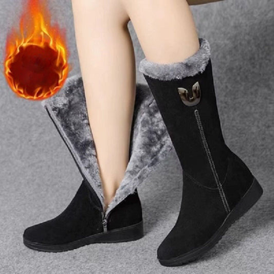 🔥【Hot Selling】【35-41】 Debele plišane tople čizme do sredine lista nezaobilazne su stvari zimi 3894083