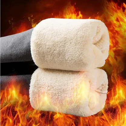 🔥[S-5XL] 2025 Kaszmirowe legginsy termiczne z wysokim stanem na jesień i zimę, można nosić na zewnątrz