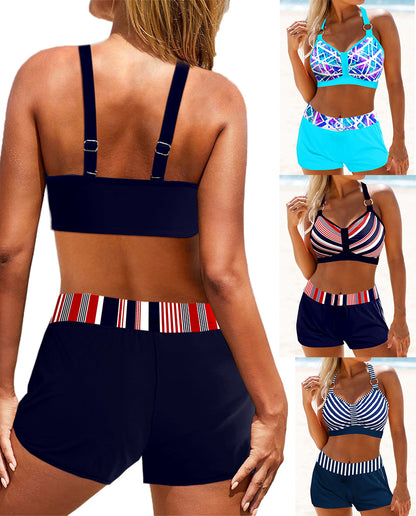 🏖️👙🌴【S-5XL】Set de costum de baie cu imprimeu pentru femei, 2025, pentru vacanță la plajă