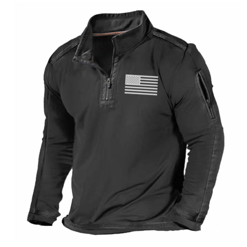 2024 Męska bluza polarowa z długim rękawem i kapturem-3795813