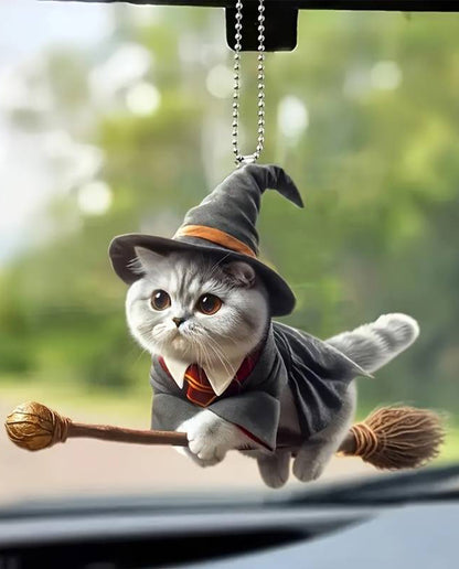 💥🔥🚗🐱【5 piese】 Ornamente noi pentru pisici magice 2025, pandantive pentru mașini