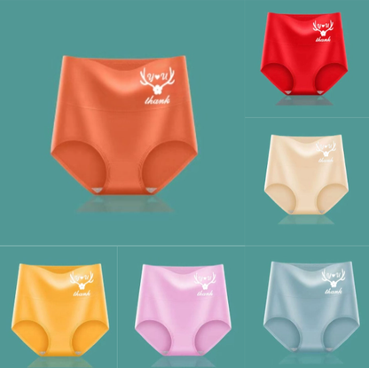 💖 Posljednji dan – 50 % popusta 【Kupi 6, dobiješ 6 gratis】Ženske gaćice od 100% pamuka, visoki struk, oblikuju trbuh, grafen antibakterijski, potpuno pamučne, kratke hlače, plus size, trokutasti model ✨️ (45-95 kg)