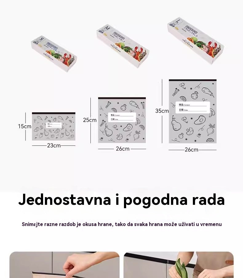 🔥🔥Ukupno 120 antibakterijskih vrećica od aluminijske folije, super jednostavnih za korištenje, za očuvanje svježine.
