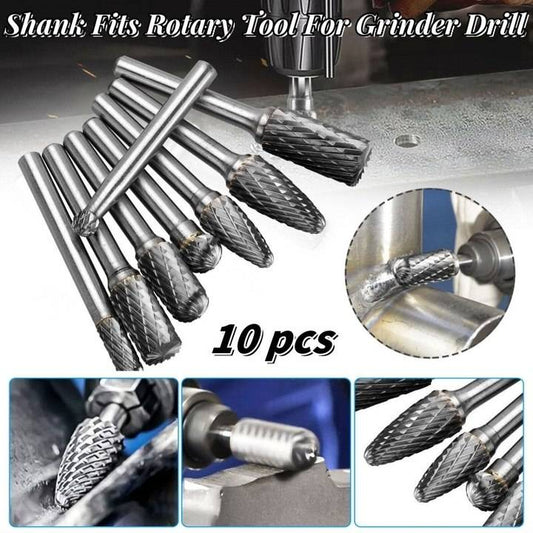 ⚙🔩【10kom】Set rotirajućih brusa od volfram karbida visoke kvalitete