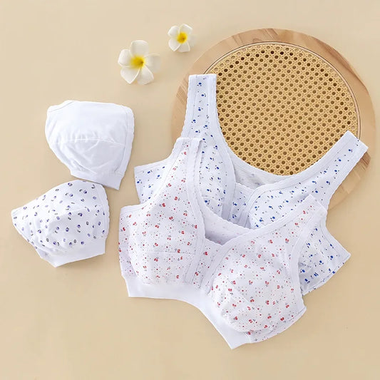 ✨【Set od 4 dijela】Set donjeg rublja | Pamučni prsluk | Plus veličina za žene srednje i starije dobi
