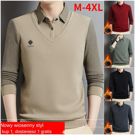 【M-4XL】Męski dwuczęściowy, ciepły top z kaszmiru premium-3812260