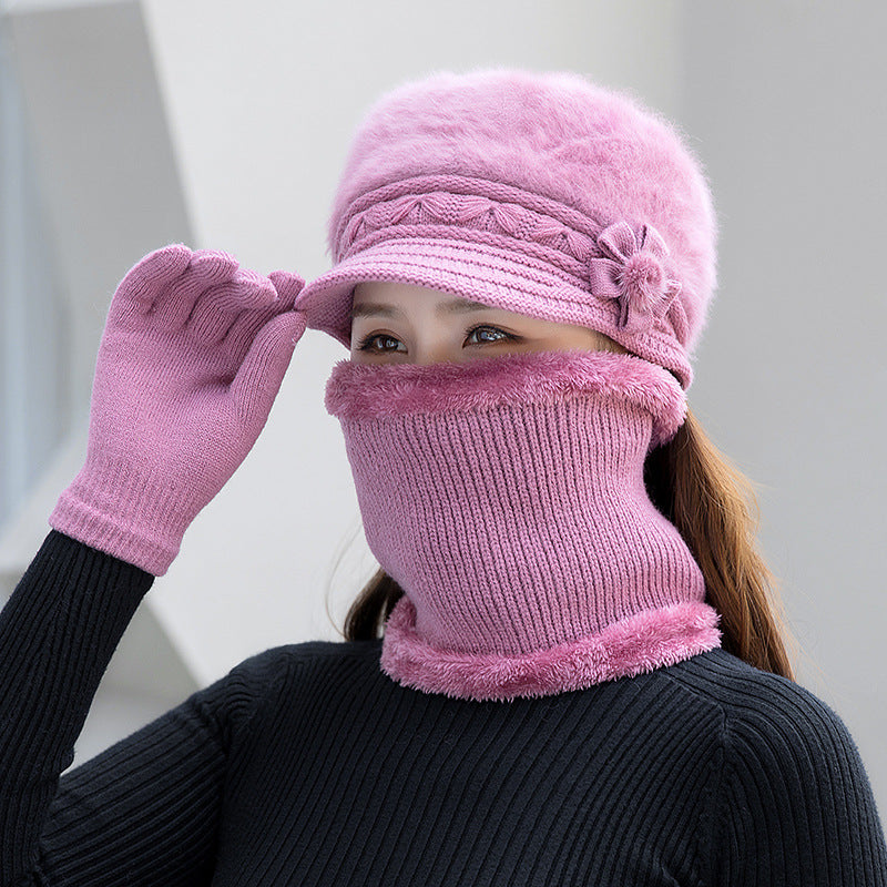 💥 50% SLEVA⛄【Čepice+Šála+Rukavice】Stylová a pohodlná plyšová čepice na podzim a zimu – ideální pro chladné dny!