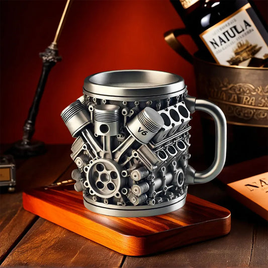 🎁☕ Galvanizirana Cyberpunk Motor Auto Motor Kreativna Šalica