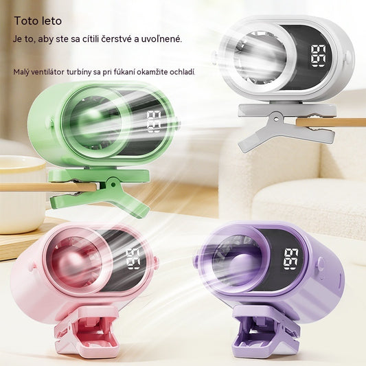 💥【Zľavy na nové produkty - 50% zľava】🌀 Hands-free ventilátor s LED displejom, vstavaným klipom a 199 nastaviteľnými úrovňami