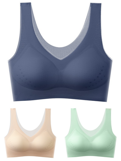 【1 set 3 komada】2025, bešavni push-up grudnjak od ledene svile 3914147