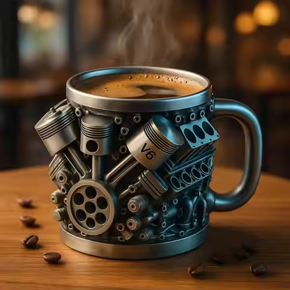 🎁☕ Galvanizirana Cyberpunk Motor Auto Motor Kreativna Šalica