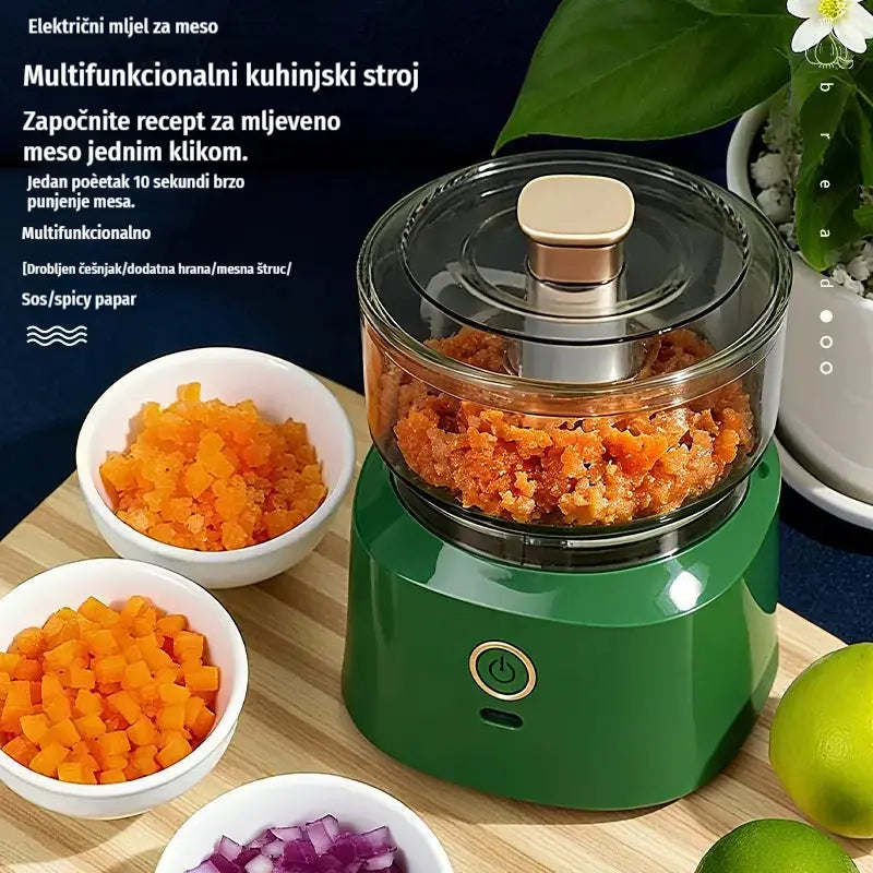 🔥 50% popusta! 🔥 🥩⚡ Električni mlin za meso velikog kapaciteta: Snažan, brz i jednostavan za korištenje | Idealan za kućne kuhinje i domaće obroke 🍔🌮