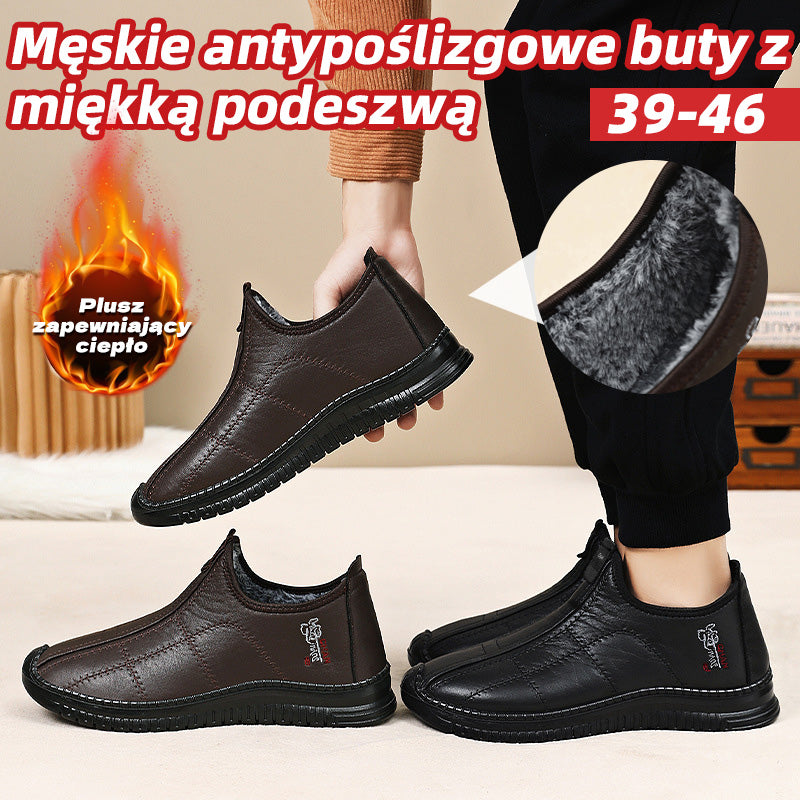 🏃‍♂️👟【Nowość na zimę】【39-46】Męskie buty z ociepleniem, grube i ciepłe, antypoślizgowe