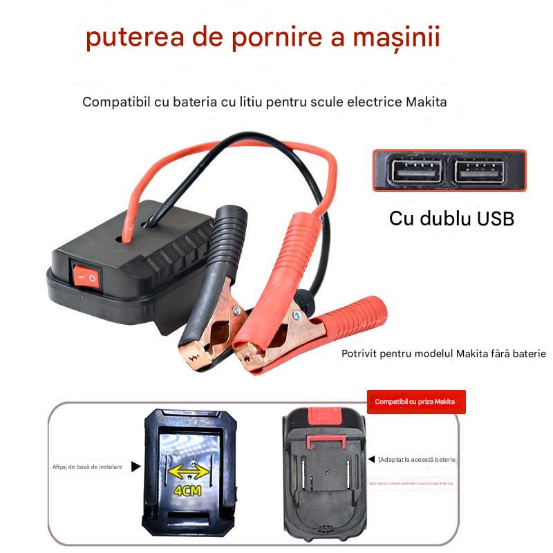 🚗🧰Višenamjenski pretvarač brzog pokretanja akumulatora za automobil【(dvostruko USB sučelje)】-3875063