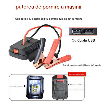 🚗🧰Višenamjenski pretvarač brzog pokretanja akumulatora za automobil【(dvostruko USB sučelje)】-3875063