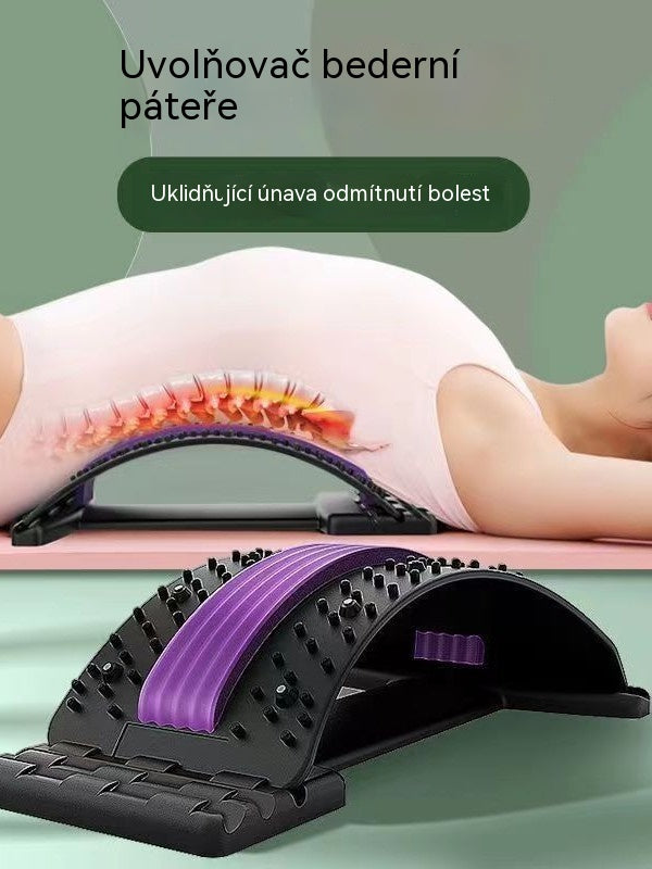 💪Úľava 3 v 1 magnet, masážny naťahovač chrbta – ergonomická bedrová opora pre pohodlné natiahnutie a každodennú relaxáciu