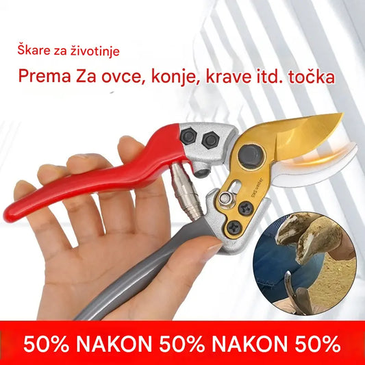 🥰Najniža cijena ograničeno vrijeme🐏✂️Škare za šišanje ovčjih, kravljih i konjskih kopita, višenamjenske vrtne škare