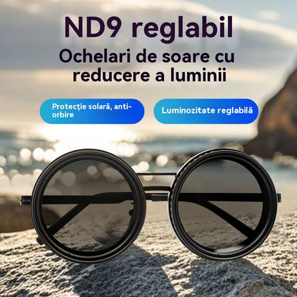 【🔥Cumpără 1, primești 1 gratuit】Ochelari de soare noi reglabili pe 9 niveluri, potriviți pentru utilizare în aer liber, pescuit, condus și cu protecție UV