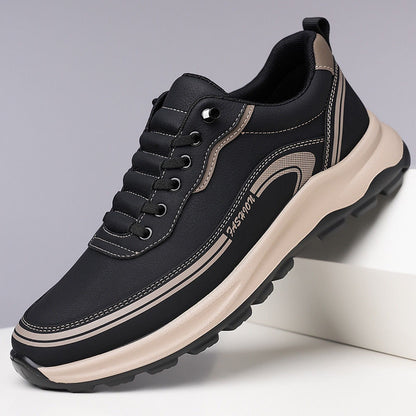 45% de descuento【39-45】Zapatillas deportivas de piel resistentes al agua y a la suciedad con suela suave para máxima comodidad.