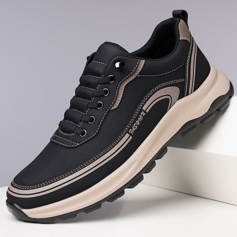 45% de descuento【39-45】Zapatillas deportivas de piel resistentes al agua y a la suciedad con suela suave para máxima comodidad.